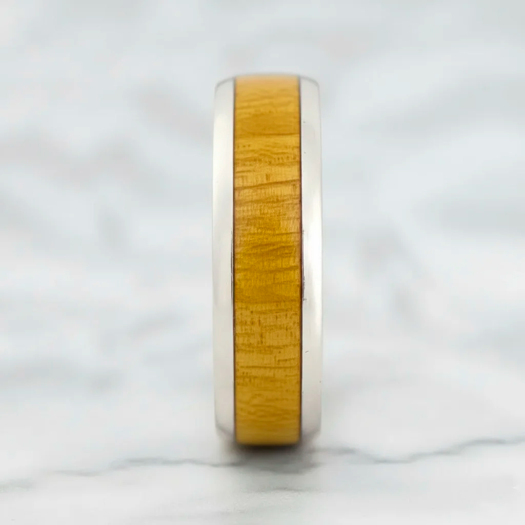 Anillo Cinta de Naturaleza – 6mm - Imagen 6