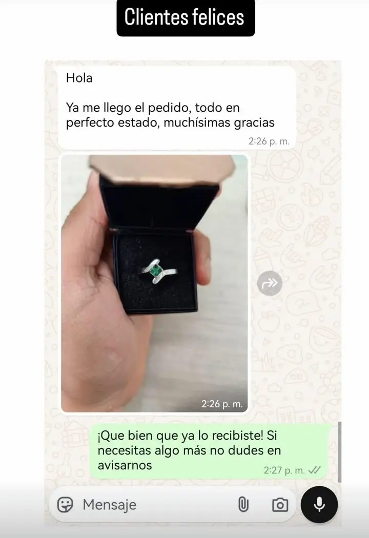 Reseña de cliente Velloria